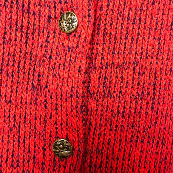 Vintage cape poncho Dutch retro 70’s Red & Blue - Picture 5 of 8